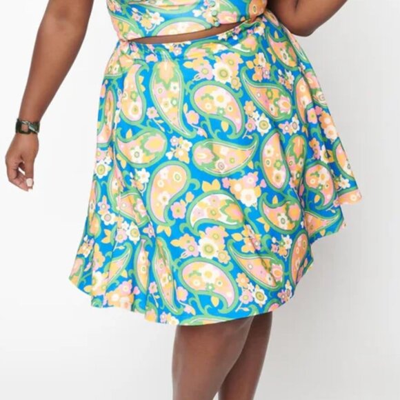 Unique Vintage Dresses & Skirts - Smak Parlour Sweet Talk Retro Paisley Skirt